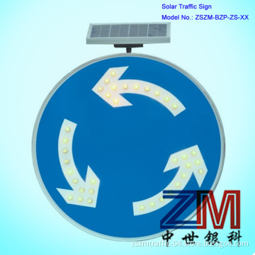 Aluminum LED Solar Round Sign / Road Sign / Safety Sign